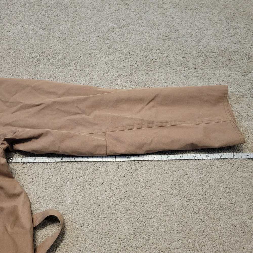 Dennis Basso Tan Belted Trench Coat Utility